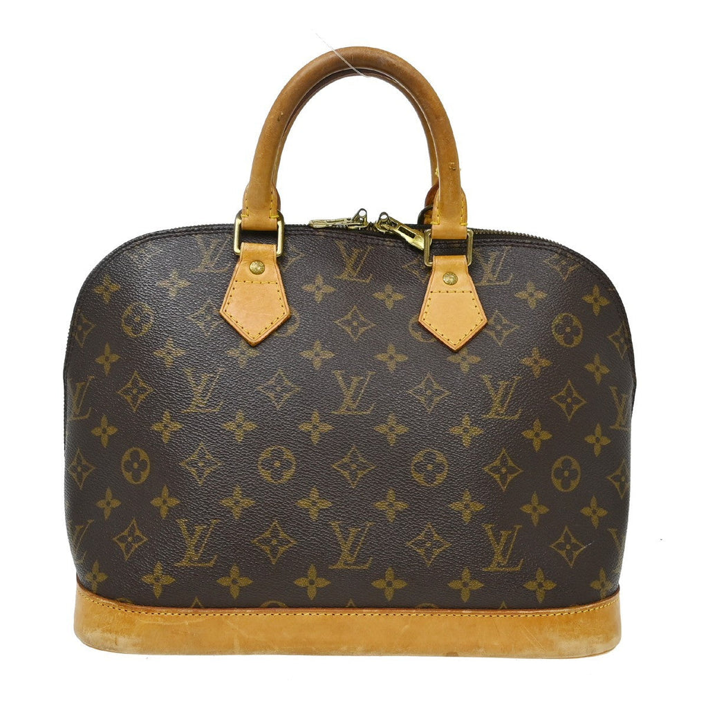 Louis Vuitton Alma Handbag Monogram Canvas Brown Canvas Handbag ( )