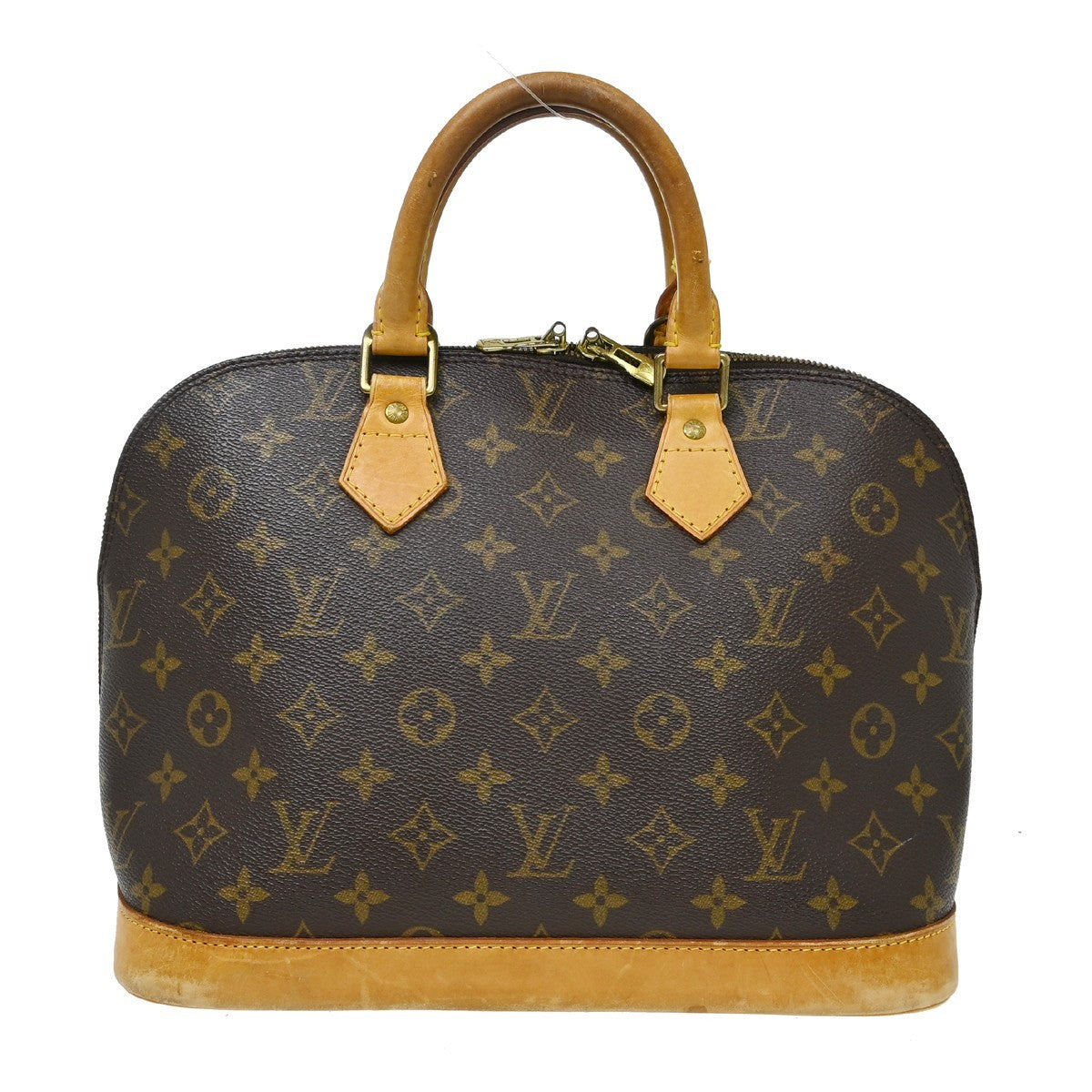 Louis Vuitton Alma Handbag Monogram Canvas Brown Canvas Handbag ( )