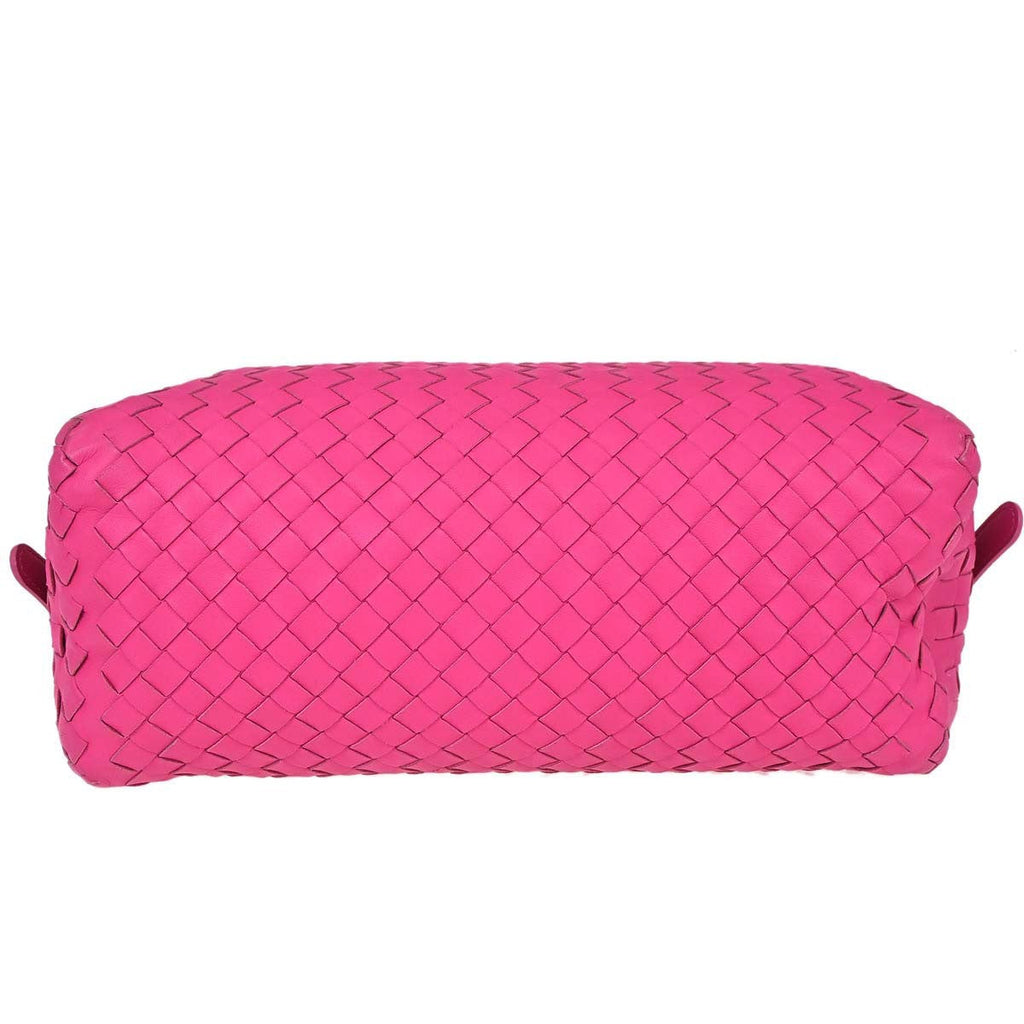 Bottega Veneta Intrecciato Handbag Leather Pink Leather Handbag ( )