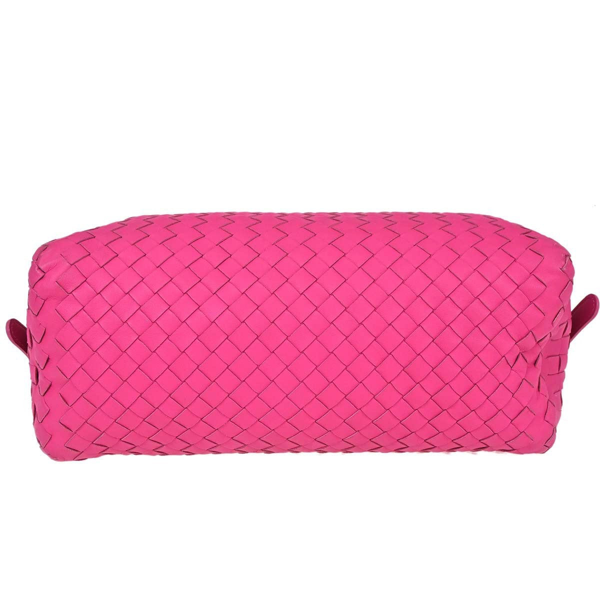 Bottega Veneta Intrecciato Handbag Leather Pink Leather Handbag ( )