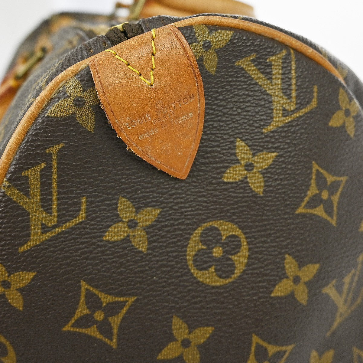 Louis Vuitton Speedy Handbag Monogram Canvas Brown Canvas Handbag ( )