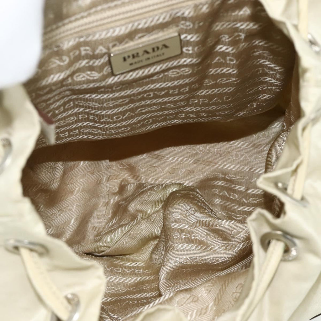 Prada Sac À Dos Re-Nylon Nylon Beige Nylon Backpack Bag ( )