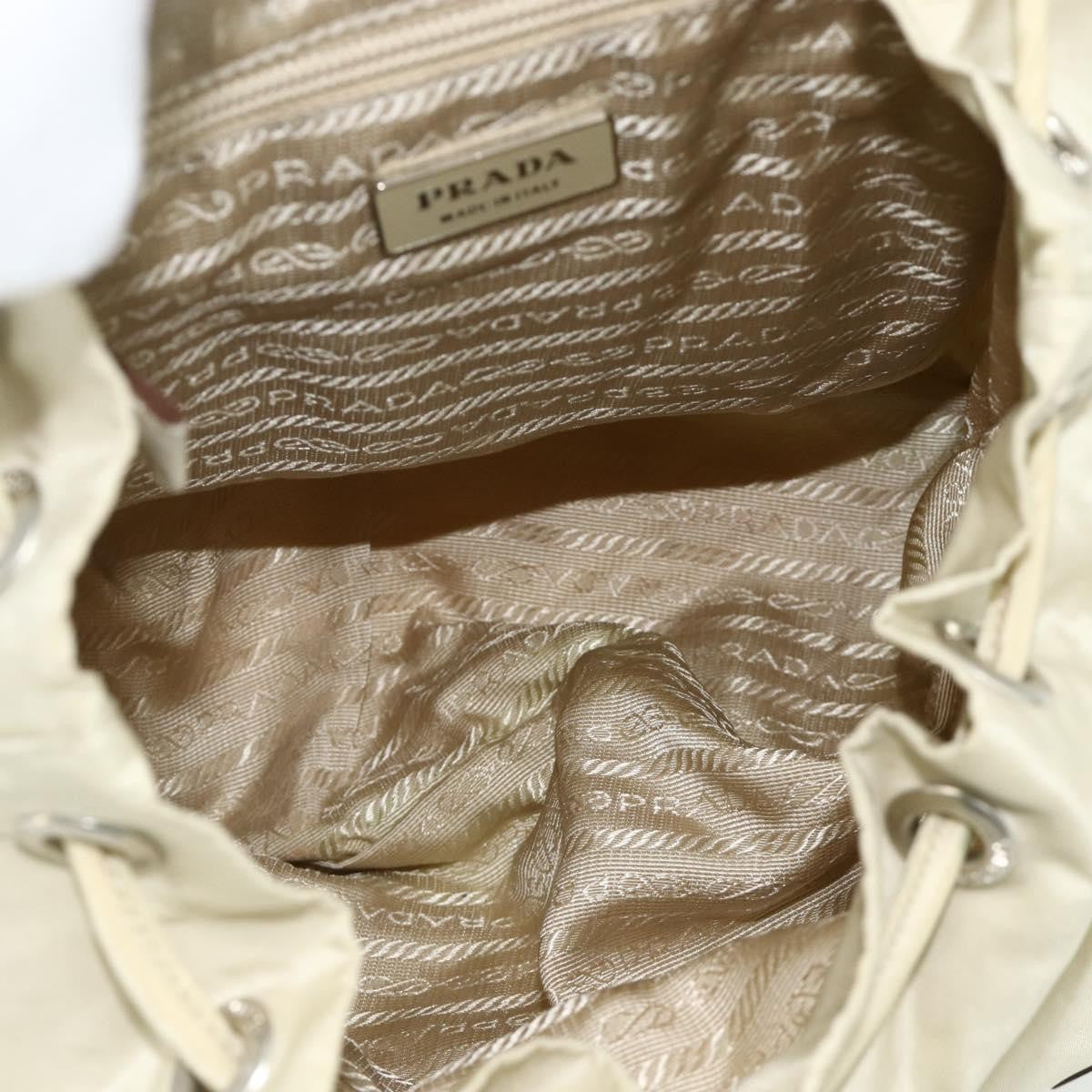 Prada Sac À Dos Re-Nylon Nylon Beige Nylon Backpack Bag ( )