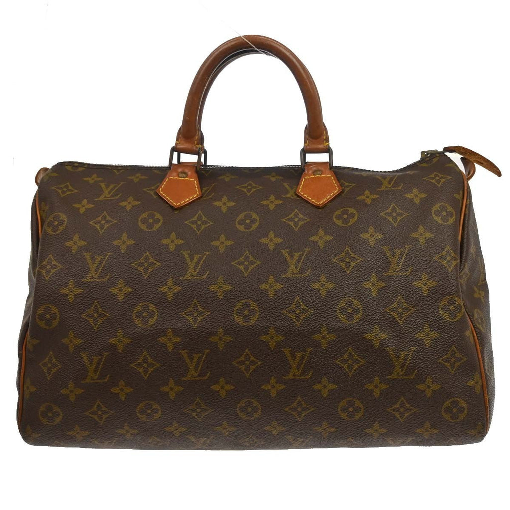 Louis Vuitton Speedy Handbag Monogram Canvas Brown Canvas Handbag ( )