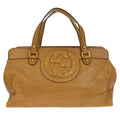 Gucci Blondie Satchel Leather Brown Leather Handbag (Authentic  )