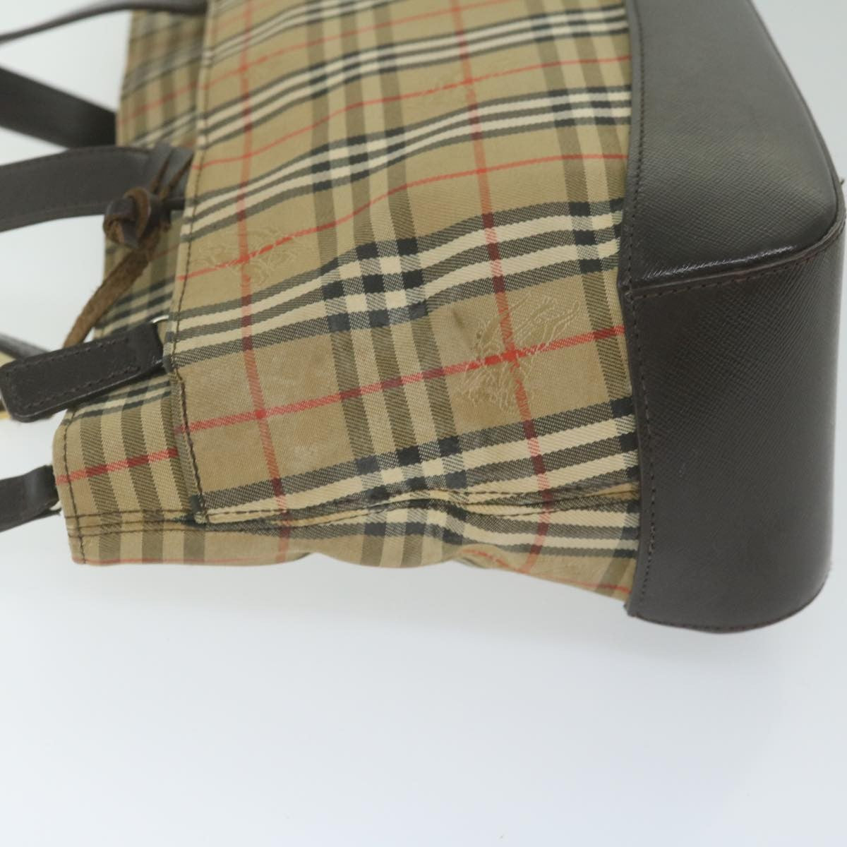Burberry Nova Check Handbag Nova Check Canvas And Leather Beige Canvas Handbag (Authentic  )