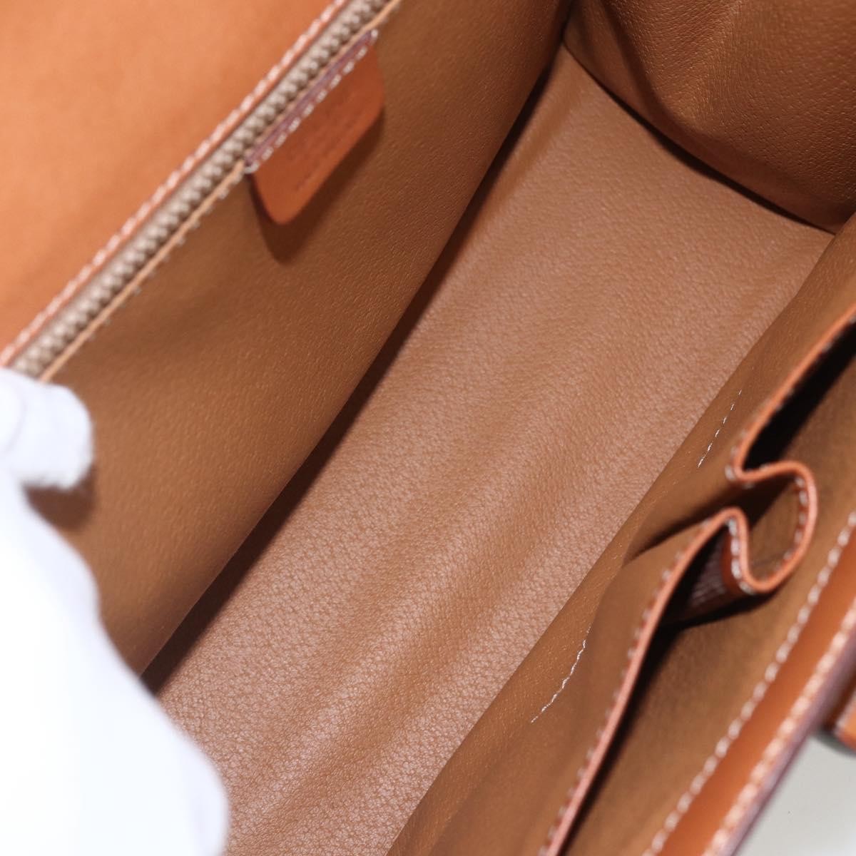 Celine Vintage Macadam Handbag Canvas And Leather Beige Canvas Handbag (Authentic  )