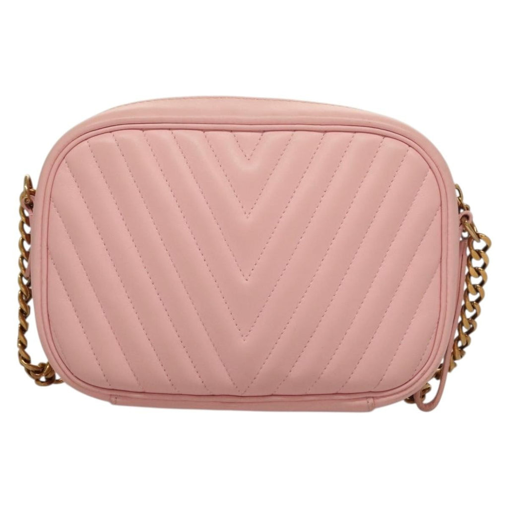 Louis Vuitton New Wave Camera Bag Quilted Leather Pink Leather Bag (Authentic  )