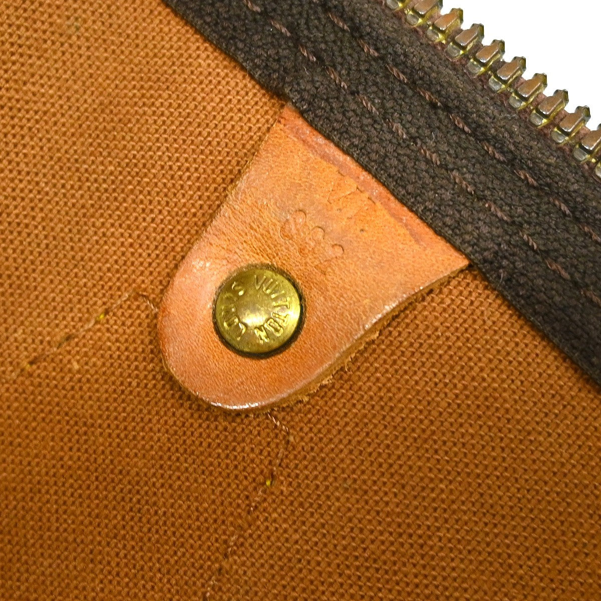 Louis Vuitton Speedy Handbag Monogram Canvas Brown Canvas Handbag ( )