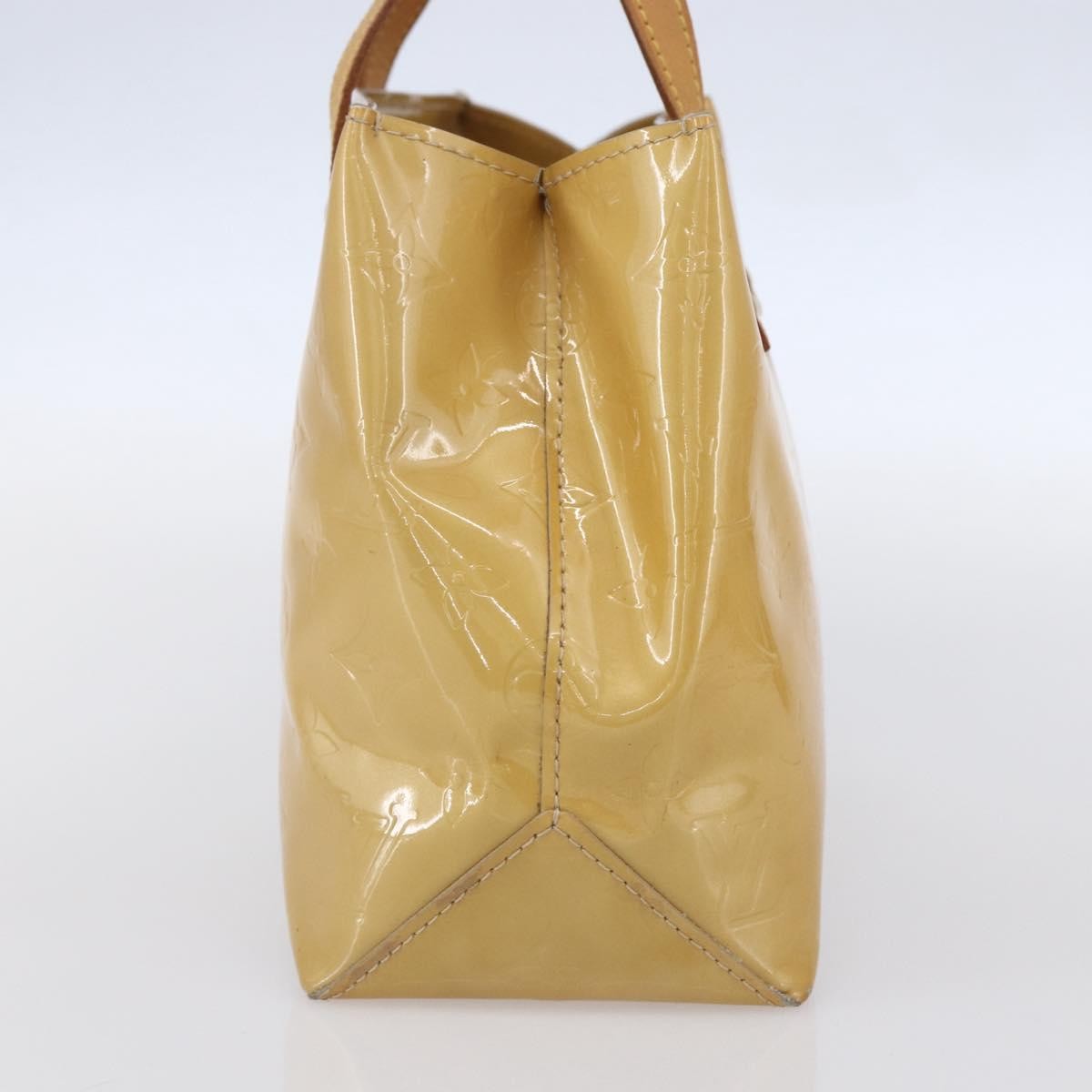 Louis Vuitton Reade Handbag Monogram Vernis Beige Patent_Leather Handbag (Authentic  )