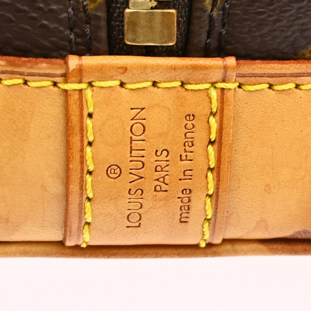 Louis Vuitton Alma Handbag Monogram Canvas Brown Canvas Handbag ( )