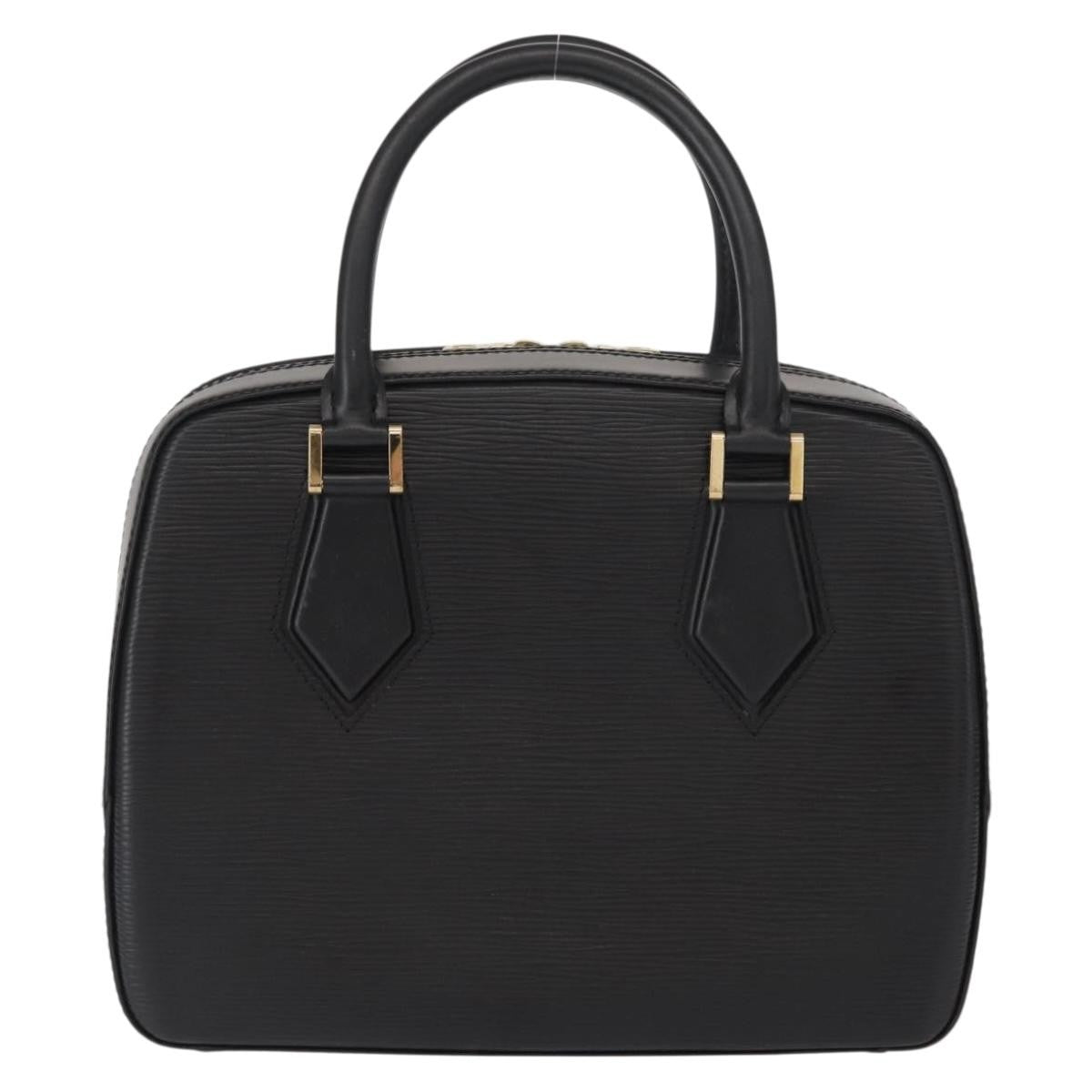 Louis Vuitton Sablons Handbag Epi Leather Black Leather Handbag (Authentic  )