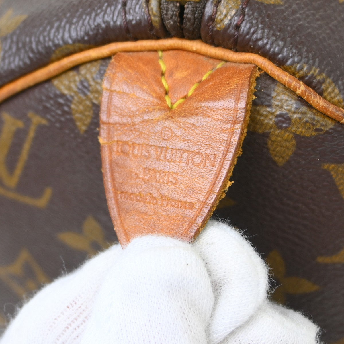 Louis Vuitton Speedy Handbag Monogram Canvas Brown Canvas Handbag ( )