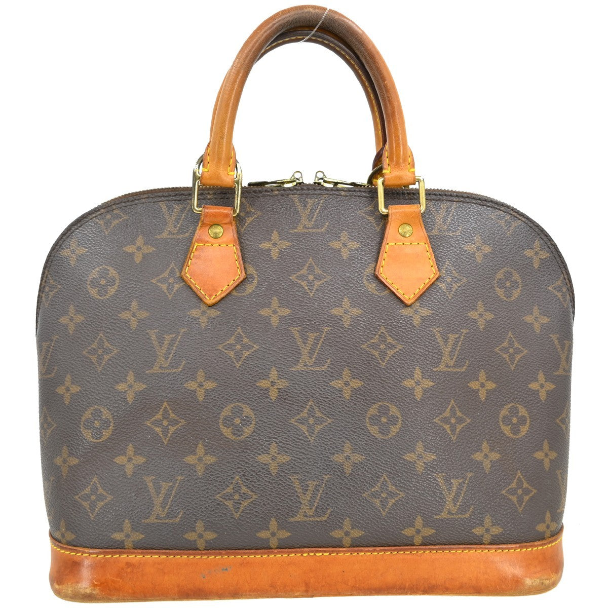Louis Vuitton Alma Handbag Monogram Canvas Brown Canvas Handbag ( )