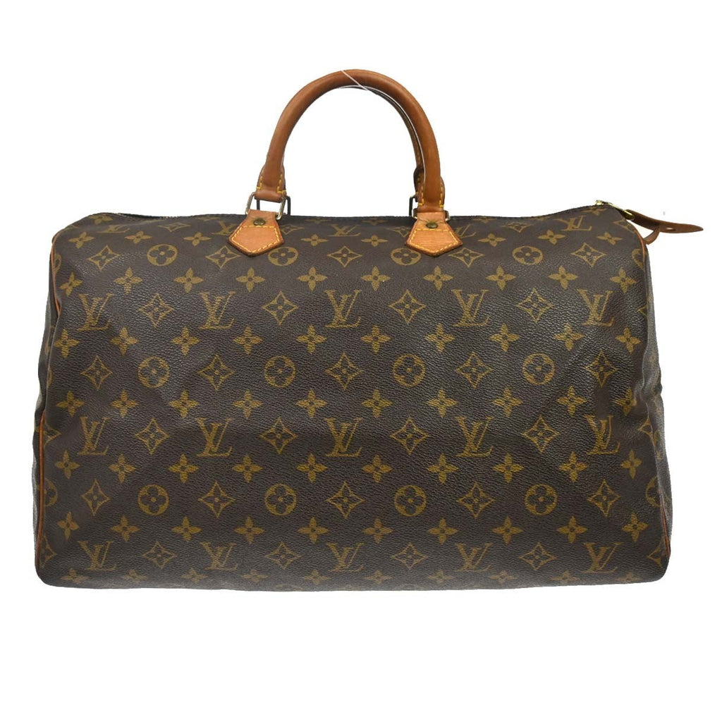 Louis Vuitton Speedy Handbag Monogram Canvas Brown Canvas Handbag ( )