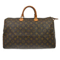 Louis Vuitton Speedy Handbag Monogram Canvas Brown Canvas Handbag ( )