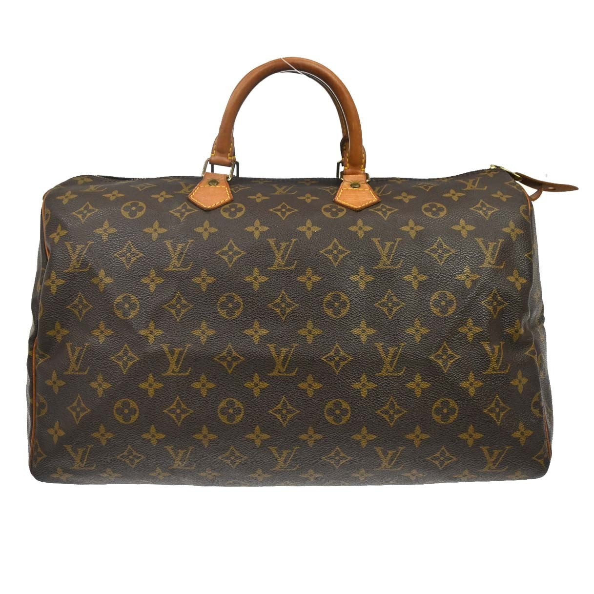 Louis Vuitton Speedy Handbag Monogram Canvas Brown Canvas Handbag ( )