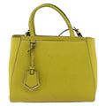 Fendi 2Jours Bag Leather Yellow Leather Handbag (Authentic  )