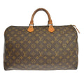 Louis Vuitton Speedy Handbag Monogram Canvas Brown Canvas Handbag ( )