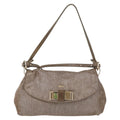 Chloe Lily Handbag Canvas Silver Canvas Handbag (Authentic  )
