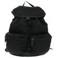 Prada Double Front Pocket Backpack Tessuto Black Nylon Backpack Bag (Authentic  )