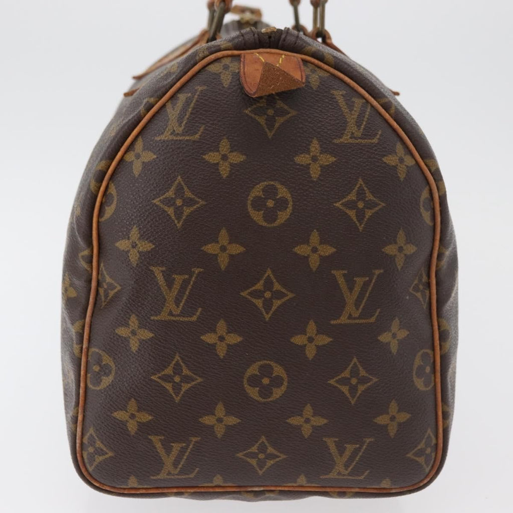 Louis Vuitton Speedy Handbag Monogram Canvas Brown Canvas Handbag ( )