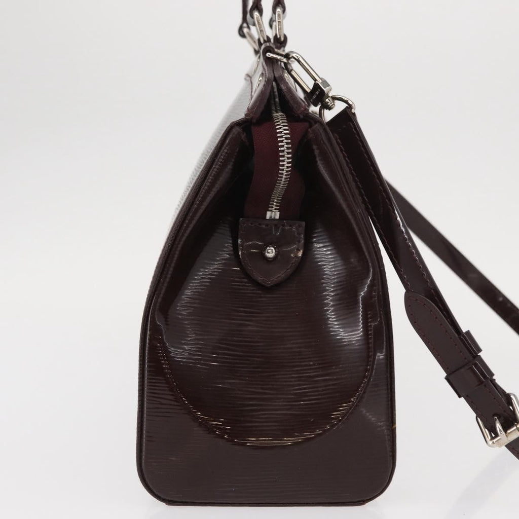 Louis Vuitton Brea Handbag Electric Epi Leather Purple Leather Handbag (Authentic  )