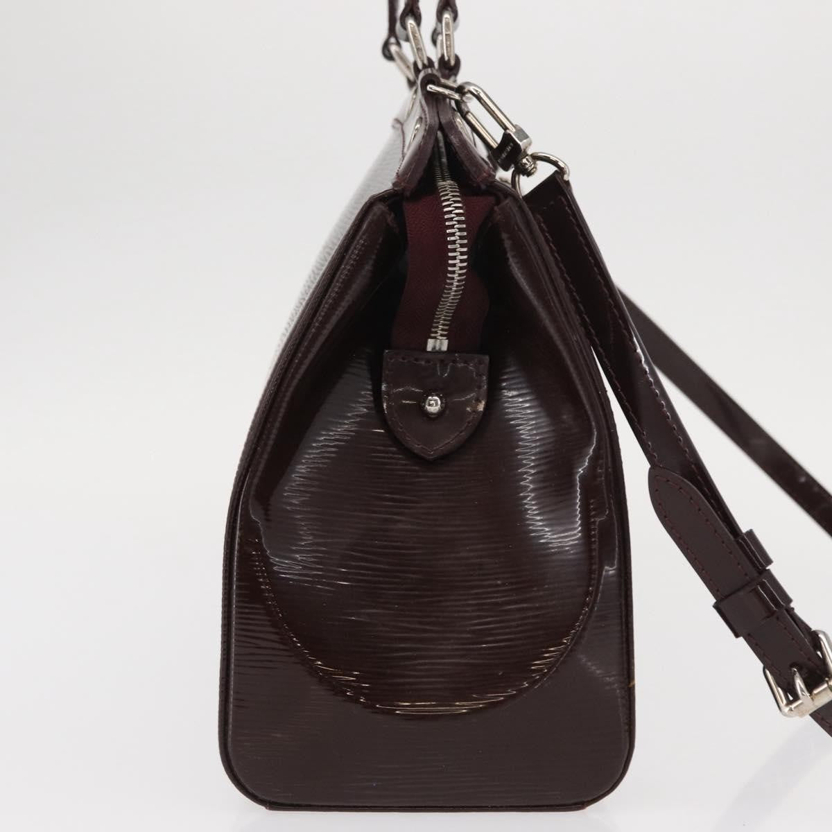 Louis Vuitton Brea Handbag Electric Epi Leather Purple Leather Handbag (Authentic  )