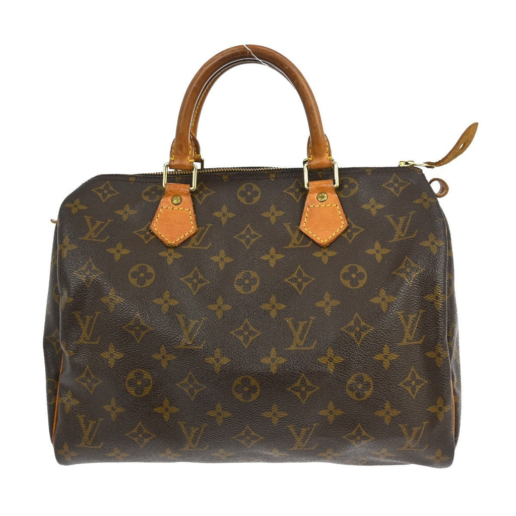 Louis Vuitton Speedy Handbag Monogram Canvas Brown Canvas Handbag ( )