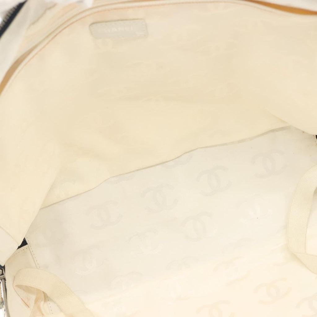 Chanel Cambon Canvas White Canvas Bag (Authentic  )