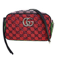 Gucci Gg Marmont Camera Bag Canvas Multicolour Canvas Handbag ( )