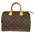 Louis Vuitton Speedy Handbag Monogram Canvas Brown Canvas Handbag ( )