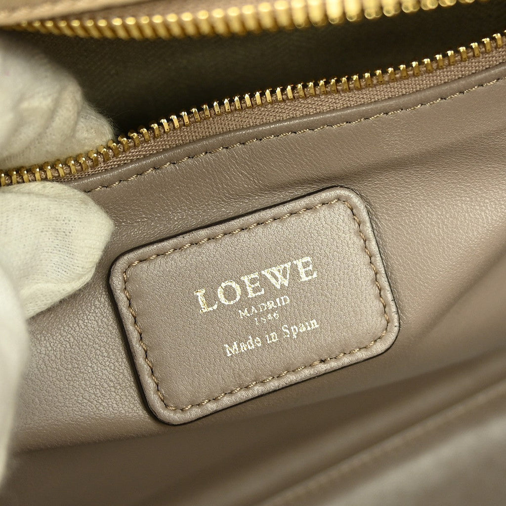 Loewe Amazona Bag Leather Beige Leather Handbag ( )