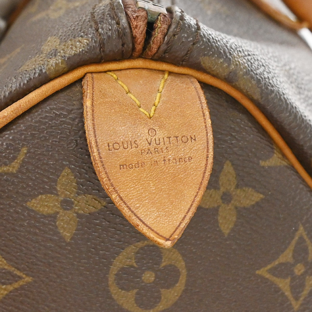 Louis Vuitton Speedy Handbag Monogram Canvas Brown Canvas Handbag ( )