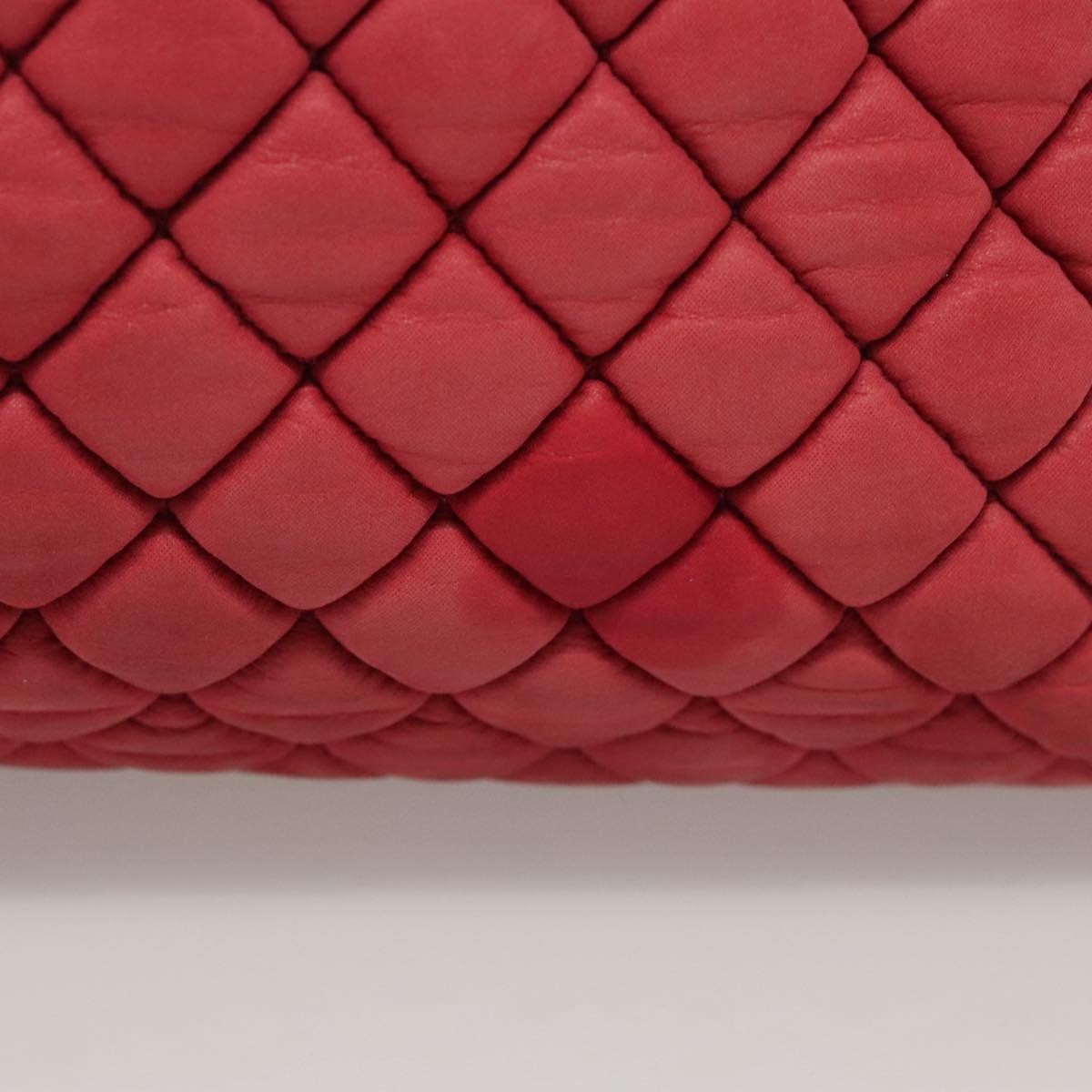 Chanel Matelasse Chain Shoulder Bag Leather Pink Leather Handbag ( )
