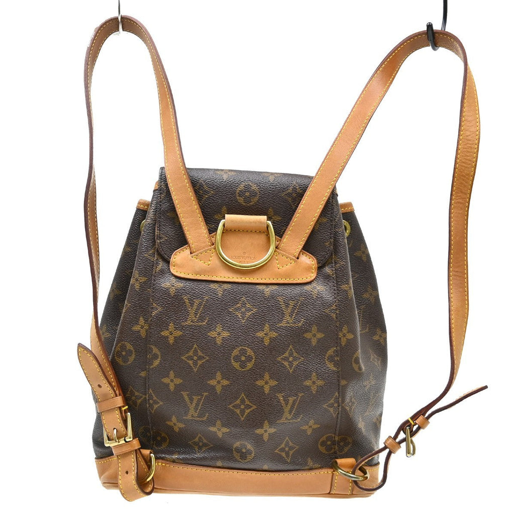 Louis Vuitton Montsouris Backpack Monogram Canvas Brown Canvas Backpack Bag ( )