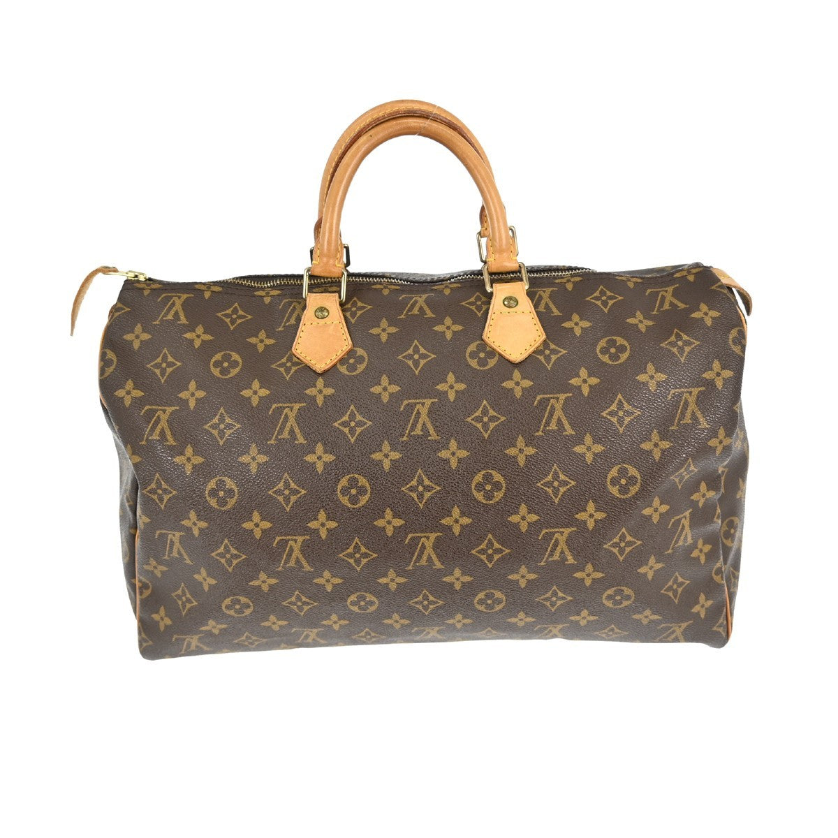 Louis Vuitton Speedy Handbag Monogram Canvas Brown Canvas Handbag ( )