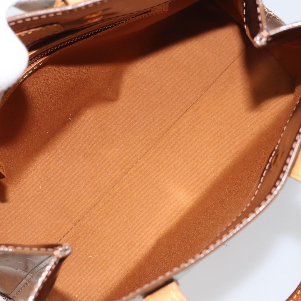 Louis Vuitton Reade Handbag Monogram Vernis Brown Patent_Leather Handbag (Authentic  )