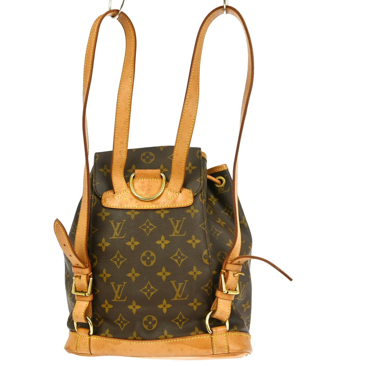 Louis Vuitton Vintage Montsouris Backpack Monogram Canvas Brown Canvas Backpack Bag ( )