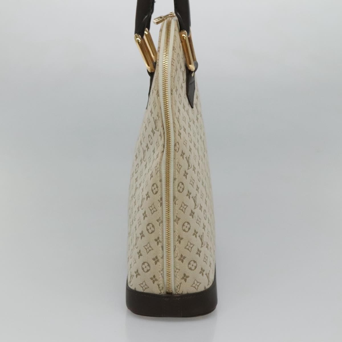 Louis Vuitton Alma Handbag Mini Lin Monogram Khaki Canvas Handbag ( )