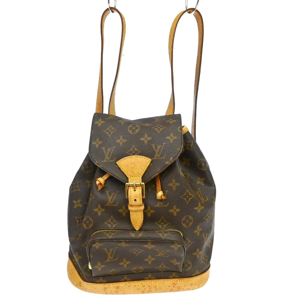 Louis Vuitton Montsouris Backpack Monogram Canvas Brown Canvas Backpack Bag ( )