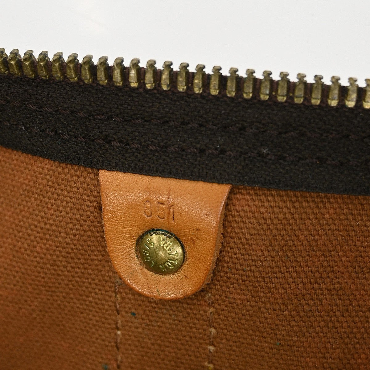 Louis Vuitton Keepall Bag Monogram Canvas Brown Canvas Handbag ( )