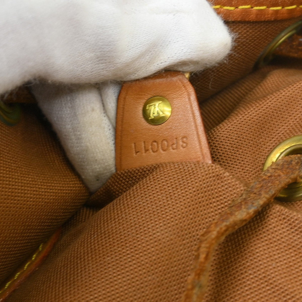 Louis Vuitton Vintage Montsouris Backpack Monogram Canvas Brown Canvas Backpack Bag ( )
