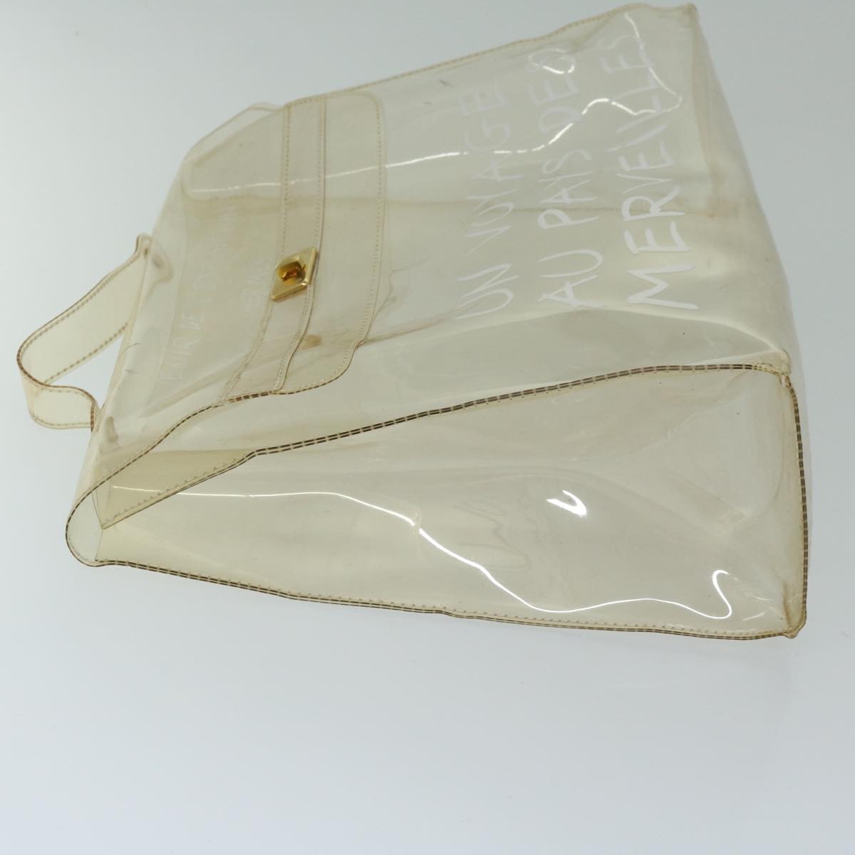 Hermes Kelly Souvenir Bag Vinyl Clear Plastic Handbag (Authentic  )
