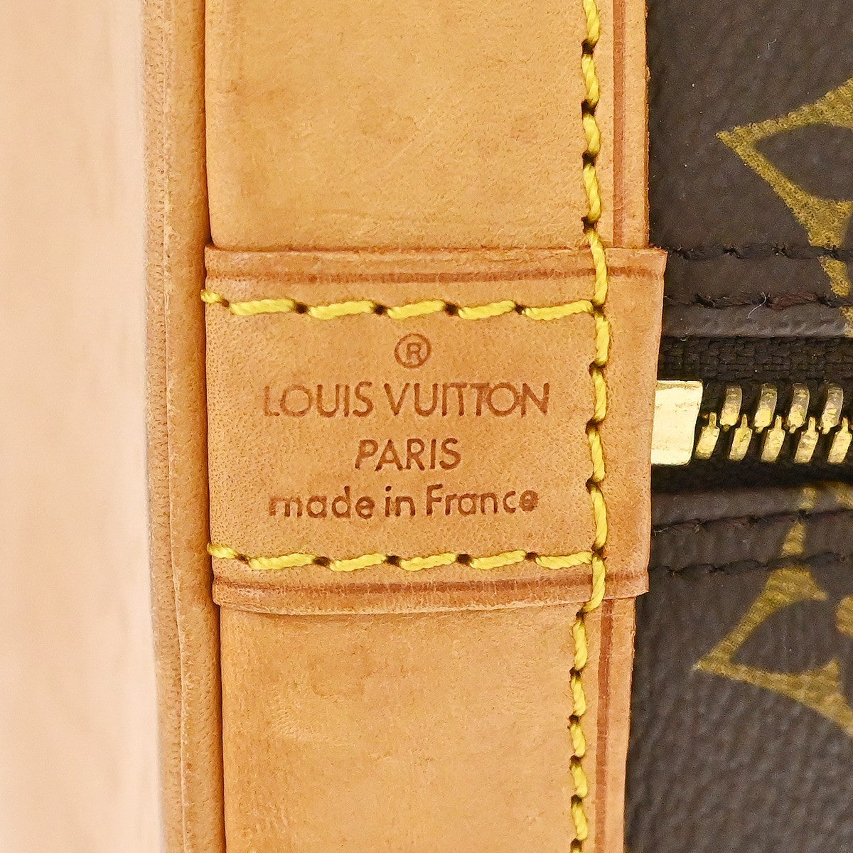 Louis Vuitton Alma Handbag Monogram Canvas Brown Canvas Handbag ( )