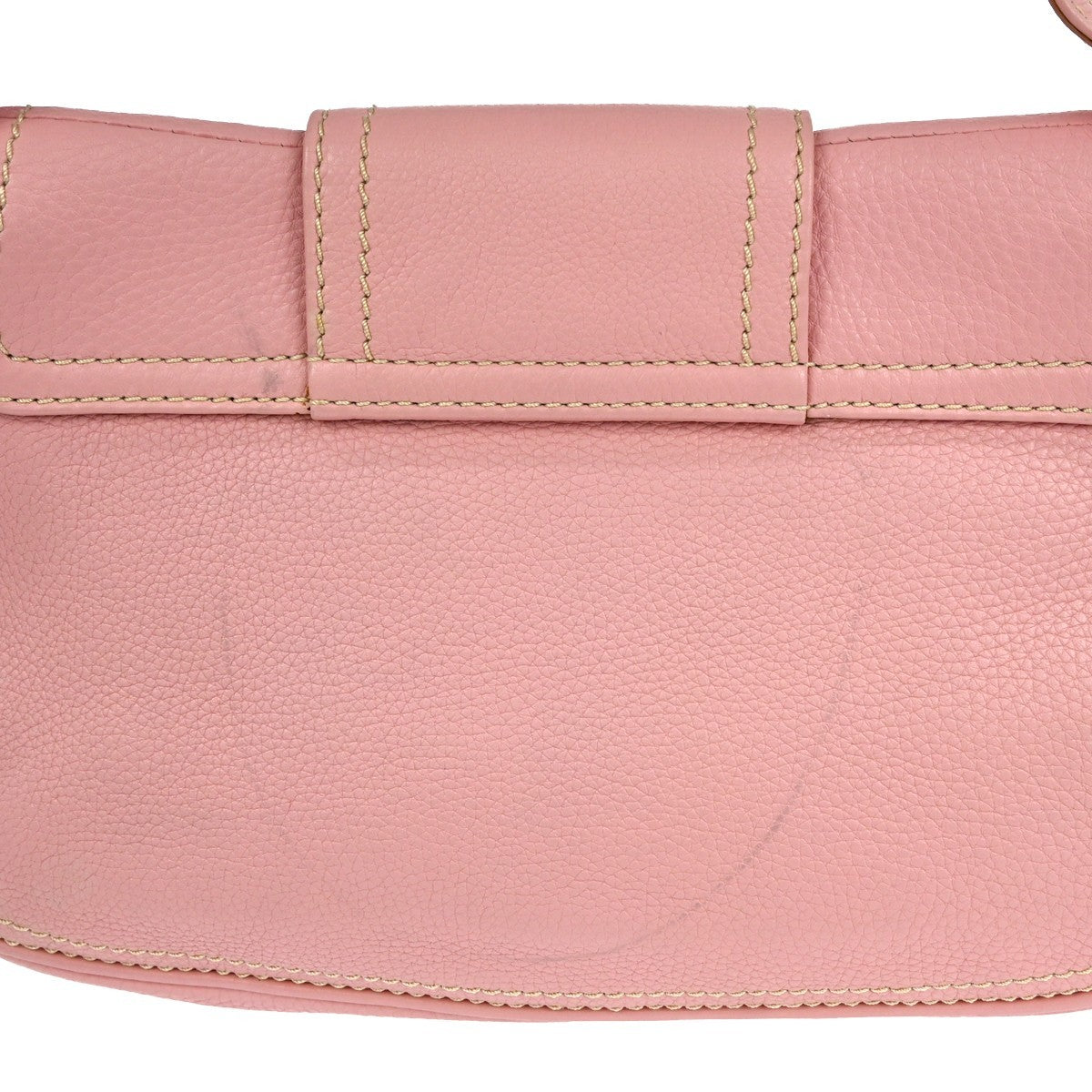 Celine Celine Evening Clutch Smooth Calfskin Pink Leather Handbag ( )