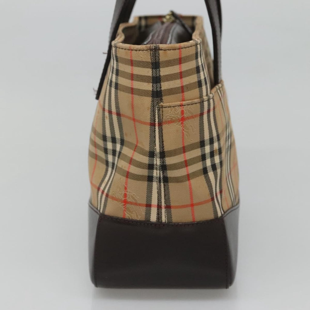 Burberry Nova Check Handbag Nova Check Canvas And Leather Beige Canvas Handbag (Authentic  )