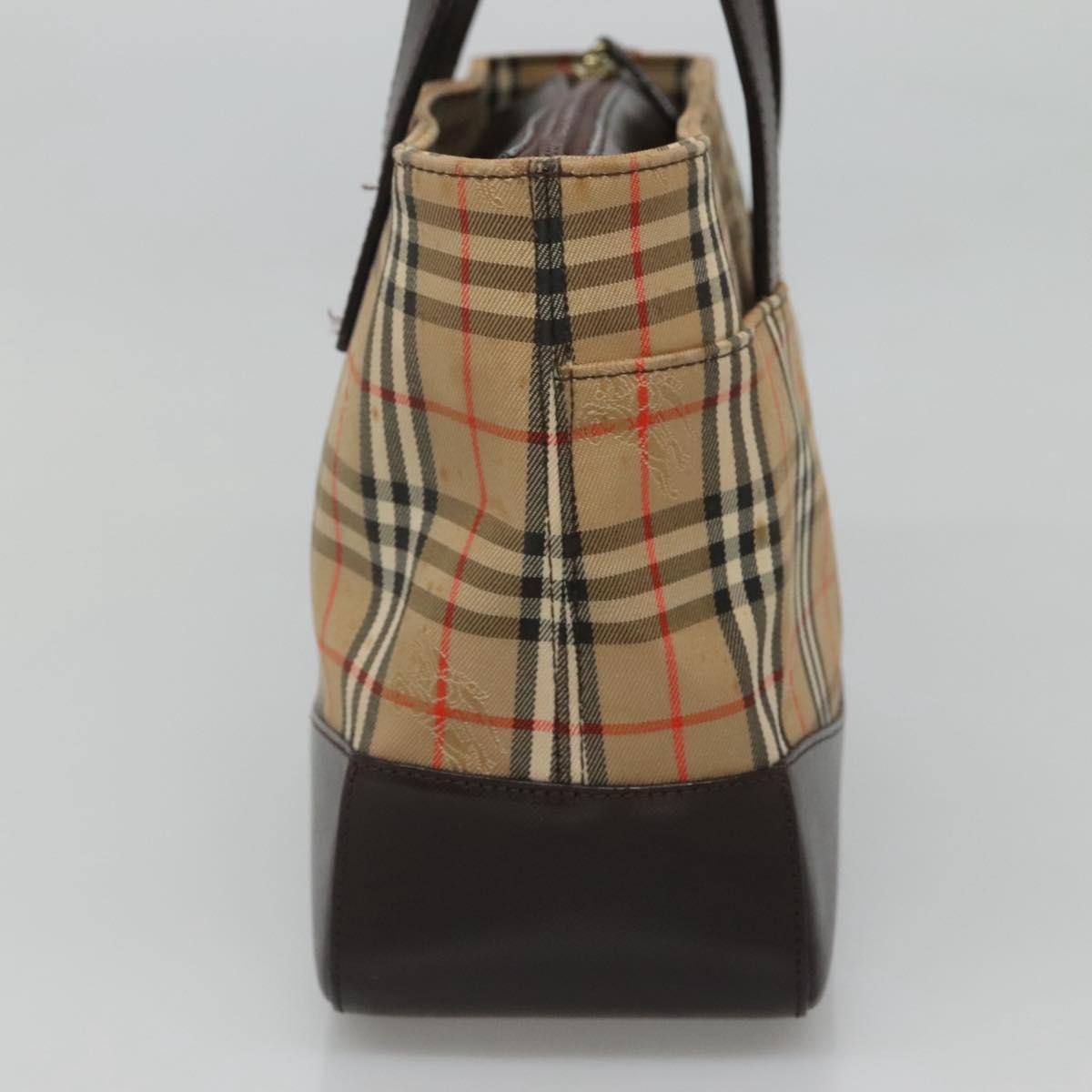 Burberry Nova Check Handbag Nova Check Canvas And Leather Beige Canvas Handbag (Authentic  )