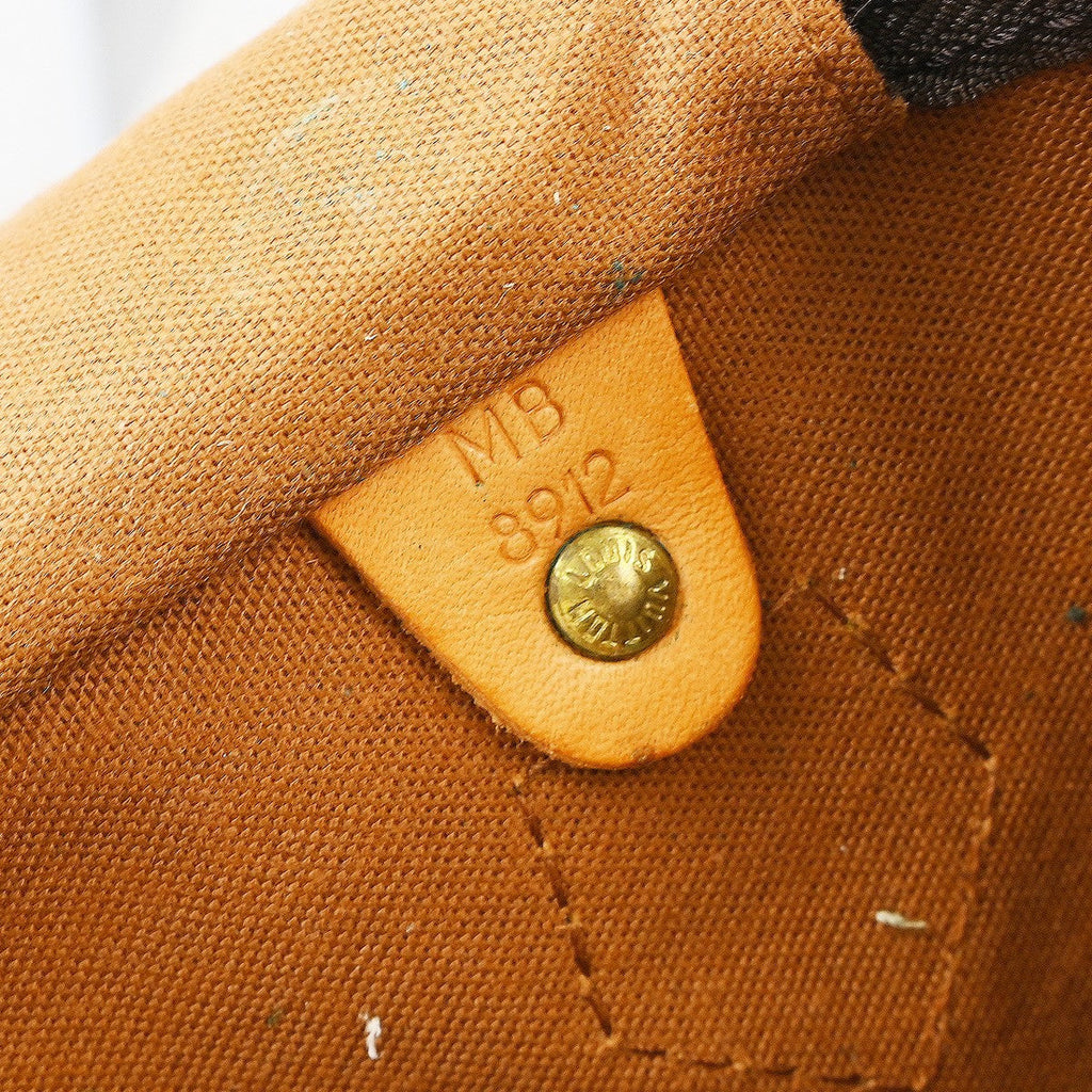 Louis Vuitton Speedy Handbag Monogram Canvas Brown Canvas Handbag ( )