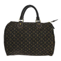 Louis Vuitton Speedy Handbag Mini Lin Brown Canvas Handbag ( )